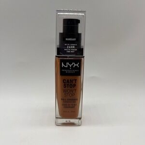 NYX Foundation Can't Stop Won't Stop Full‎ Coverage 1.0oz Mahogany Womens